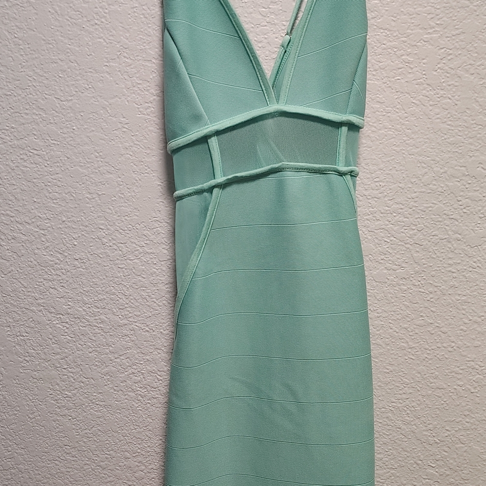 Fashion Nova Mint Backless Dress